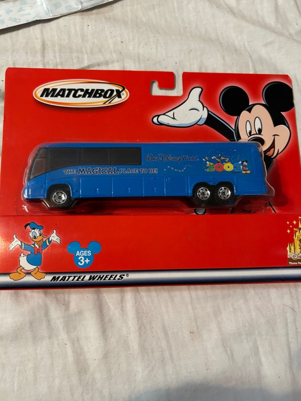Matchbox Blue Disney Tour Bus Toy